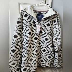 Turnrows sherpa pullover size M